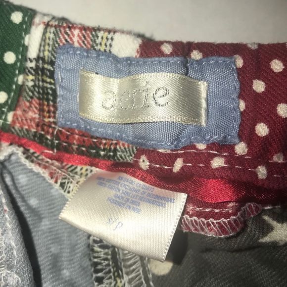 Aerie Patchwork Pajama Shorts Size Small - Picture 5 of 5